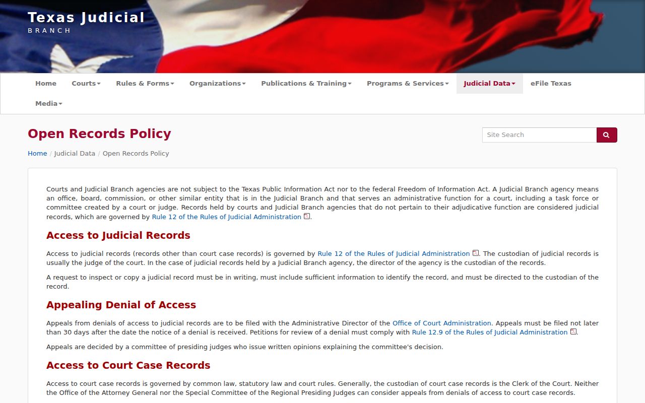 Throckmorton County criminal court case access policy